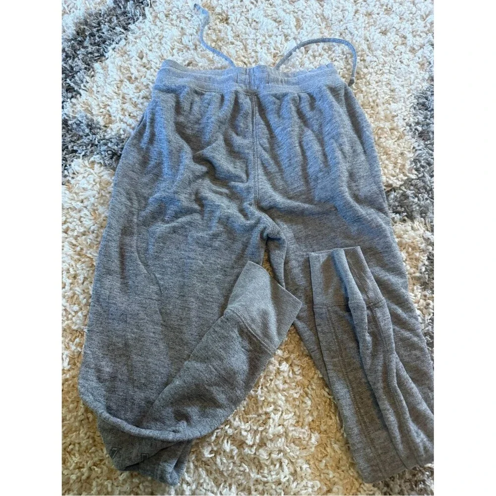 Gilly Hicks Gray Ribbed Drawstring Lounge Pants - Picture 4 of 4